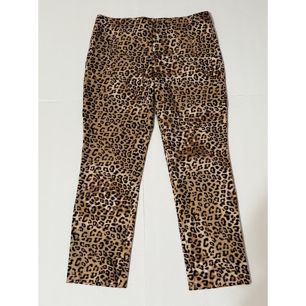 Chico's Animal Print Pull-On Pants, Size 0.5P